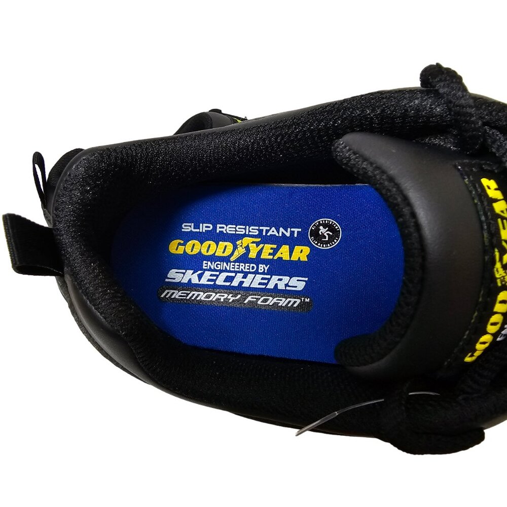 Skechers Womens Slip Resistant Casual Comfort Shoes Oula Black Lightweight - Picture 8 of 16